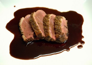 Seared Long Island Duck Breast in Currant Sauce