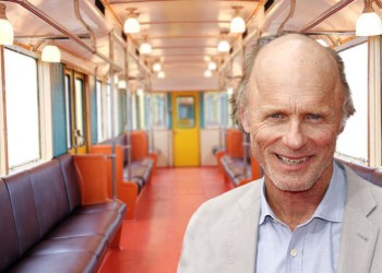 Ed Harris or Jackson Pollock on the Hamptons Subway