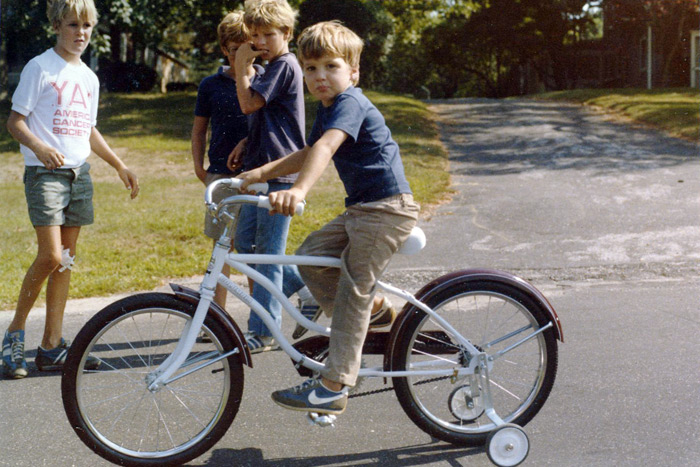 Training wheels on Egypt Lane