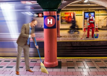 Hamptons Subway Clean the Platforms Night