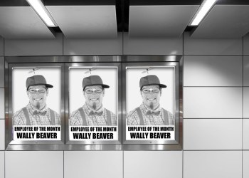 Hamptons Subway Posters Employee of the Month Wally Beaver