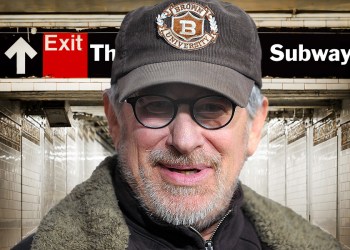 Steven Spielberg rode the Hamptons Subway this week