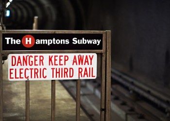 Hamptons Subway was delayed in Water Mill this week for repairs on the third rail