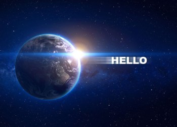 hello in space