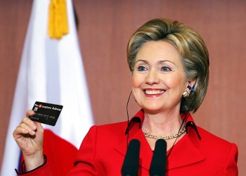 Hillary Clinton gets a Hamptons Subway Card