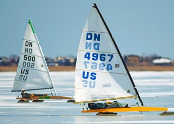 Ice sailing