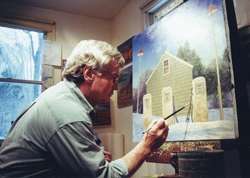 Late artist Joseph Reboli at work