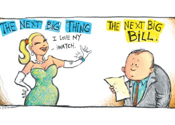 Next Big Thing Cartoon by Mickey Paraskevas