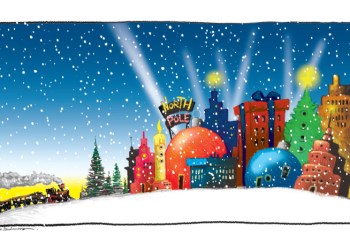 North Pole City cartoon by Mickey Paraskevas