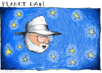 Planet Dan cartoon by Mickey Paraskevas