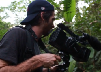 Paul Stoutenburgh filming Preserving Paradise