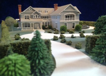 A Miniture Model of A Hamptons Residence by John Laffey, Architect