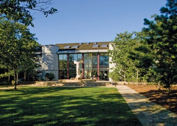 The Ross School's main building in East Hampton