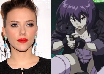 Scarlett Johansson will play the Major (right) in a live action adaptation of Ghost in the Shell