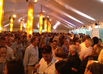 Inside the Dan's Taste of Two Forks Tent