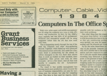 Dan's Papers Computer and Technology Column March 1984