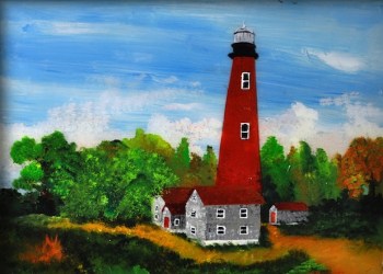 Shinnecock Lighthouse painting by Don Wilson