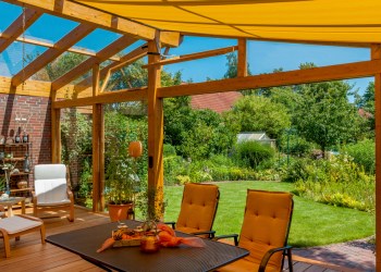 Upgrade your backyard with an awning.