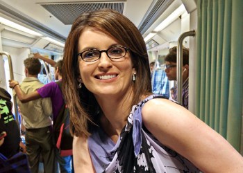 Tina Fey told jokes on the Hamptons Subway this week