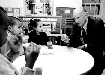 Tony Duke doing what he loved most — working with kids