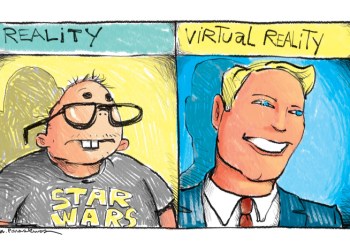 Virtual Reality Cartoon by Mickey Paraskevas