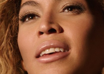 Beyonce face shot from HBO for her film Life is But a Dream