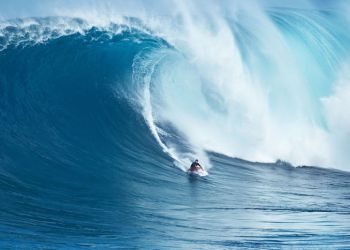 Surfer on waves