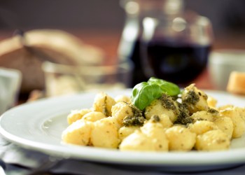 Potato gnocchi with pesto