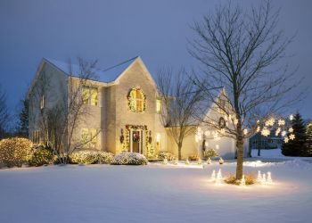 Wintry house