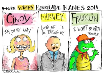 hurricane names 2011