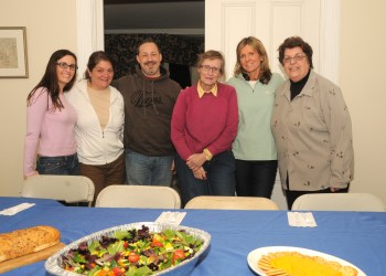 Local Maureen’s Haven volunteers Hanna Riege, Kerry Riege, Chris Tucci, Antje Katcher, Cathy Irvine, Marge Harvey