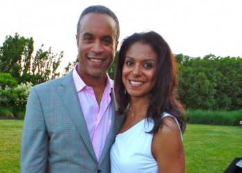 Maurice and Andrea Dubois at a Phoenix House benefit in East Hampton, June 2014.