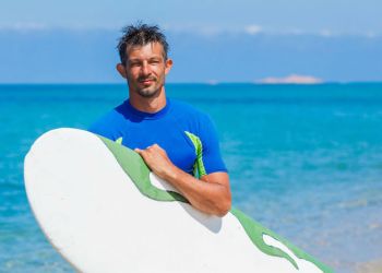 attractive surfer