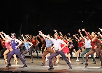 The opening number performed by the company of 'A Chorus Line'