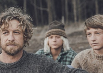 L-R: Simon Baker as Sando, Ben Spence as Loonie, Samson Coulter as Pikelet, Photo: FilmRise