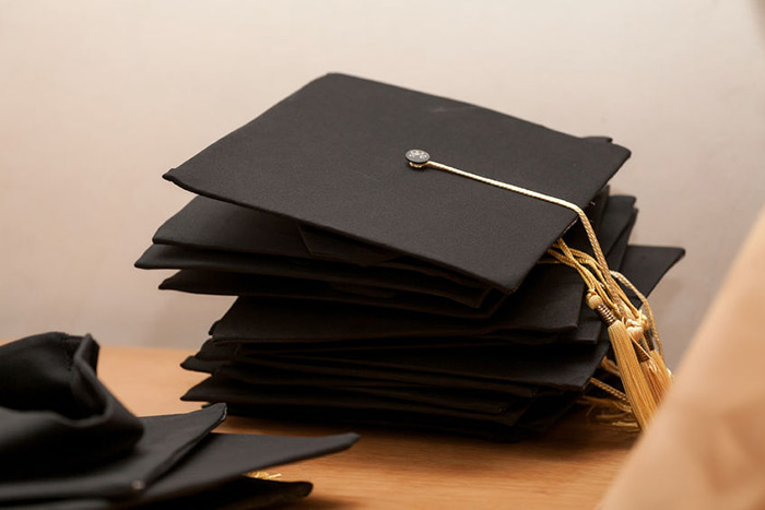 graduation hat mortarboard and tassel