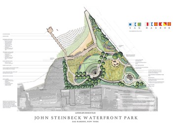 John Steinbeck Waterfront Park plan for Sag Harbor