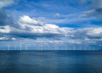 Wind farm on the water