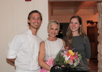 Chef Stephan Bogardus, Chef and Honoree Claudia Fleming, Pastry Chef Rachel Cronemeyer