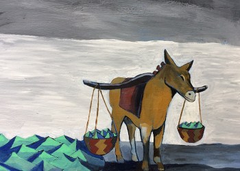 Patton Miller’s “Mule Hauls Water,” Photo: Courtesy Sara Nightingale Gallery