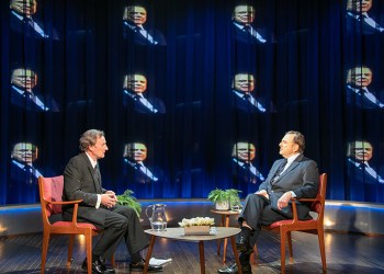 Daniel Gerroll and Harris Yulin face off in 'Frost/Nixon,' Photo: Lenny Stucker