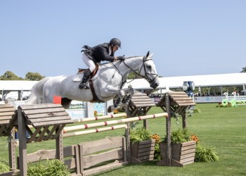 Jumping competition on opening day