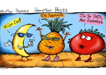 Food prices cartoon by Mickey Paraskevas