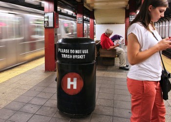 Hamptons Subway trash baskets are back