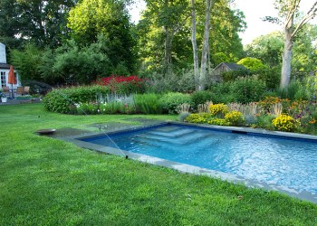 RB Irrigation system by swimming pool in the Hamptons