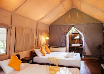 Glamping tent at Kozy Korners in the Hamptons