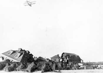 Dune Road wreckage, Southampton after the 1938 Hurricane