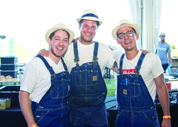 Kai Vatash, Alexis Krisel and Nick Dwoskin of Holy Ground BBQ, Photo: Barbara Lassen