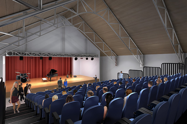 Rendering of the Montauk Playhouse theater