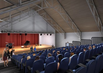 Rendering of the Montauk Playhouse theater